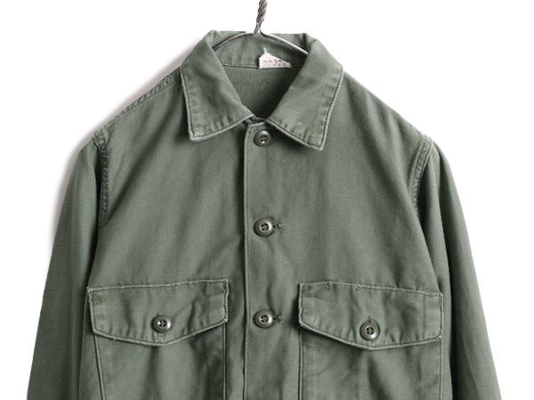60s ビンテージ 米軍実物 USARMY ユーティリティシャツ コットンサテン お得なクーポン配布中!】 60s ビンテージ 米軍実物 USARMY