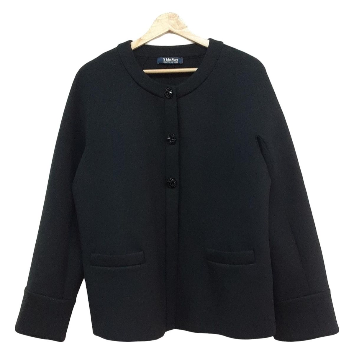 S Max Mara(マックスマーラ) コート サイズJP L レディース - 黒 長袖  