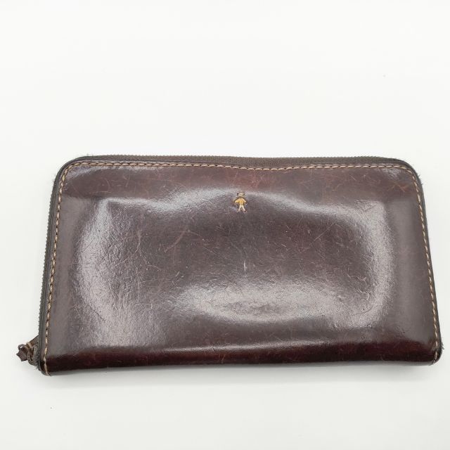 HENRY BEGUELIN エンリーベグリン 財布 オミノ ブラウン レザー