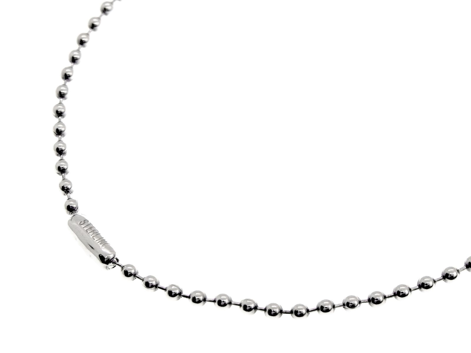 クロムハーツ CHROME HEARTS 【 Ball Chain 】 ボール チェーン シルバー ネックレス 38203