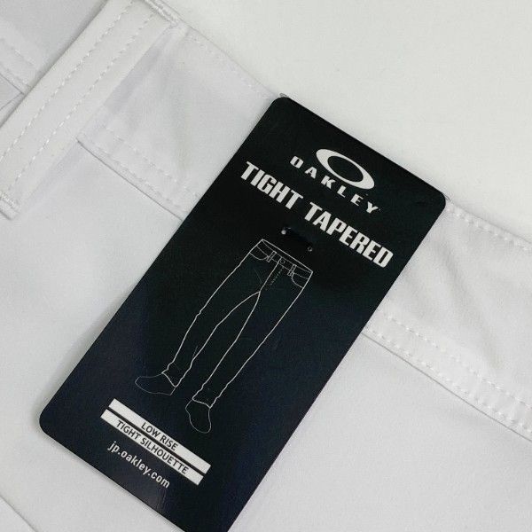 OAKLEY オークリー 3Dテーパードパンツ スカル刺繍 ホワイト系 32