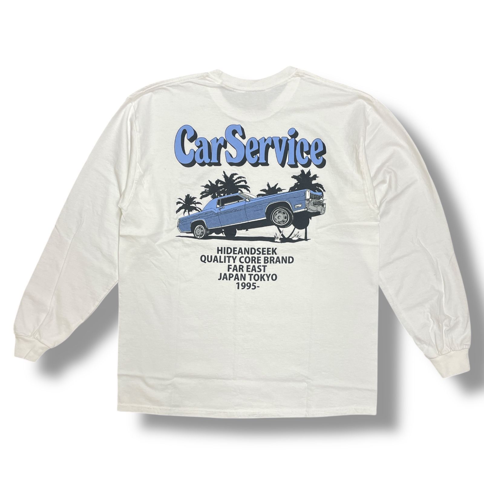 HIDEANDSEEK CarService コラボロンＴ carservice×HIDEANDSEEK ロンT