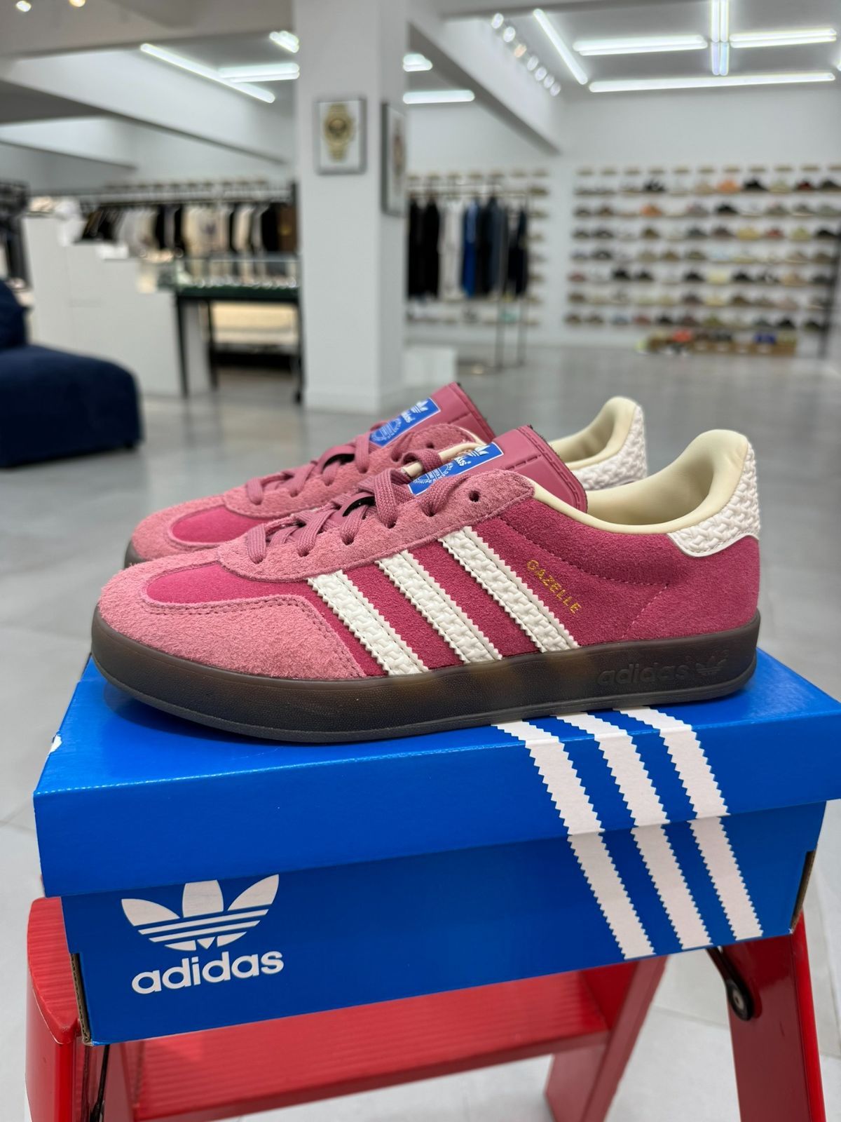 アディダス オリジナルス ガゼル インドア 25cm ピンク . ガゼル インドア / Gazelle Indoor / アディダスオリジナルス adidas