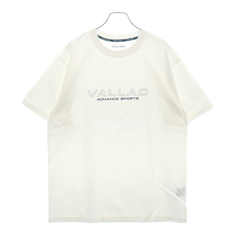 VALLAD (バラッド) 23AW ROMANCE SPORTS TEE ロゴプリント クルーネック半袖Tシャツカットソー ホワイト