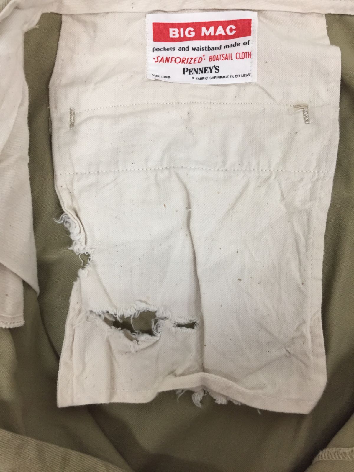 BIG MAC 50~60's ワークパンツ GRIPPER ZIPPER ヴィンテージ【M128