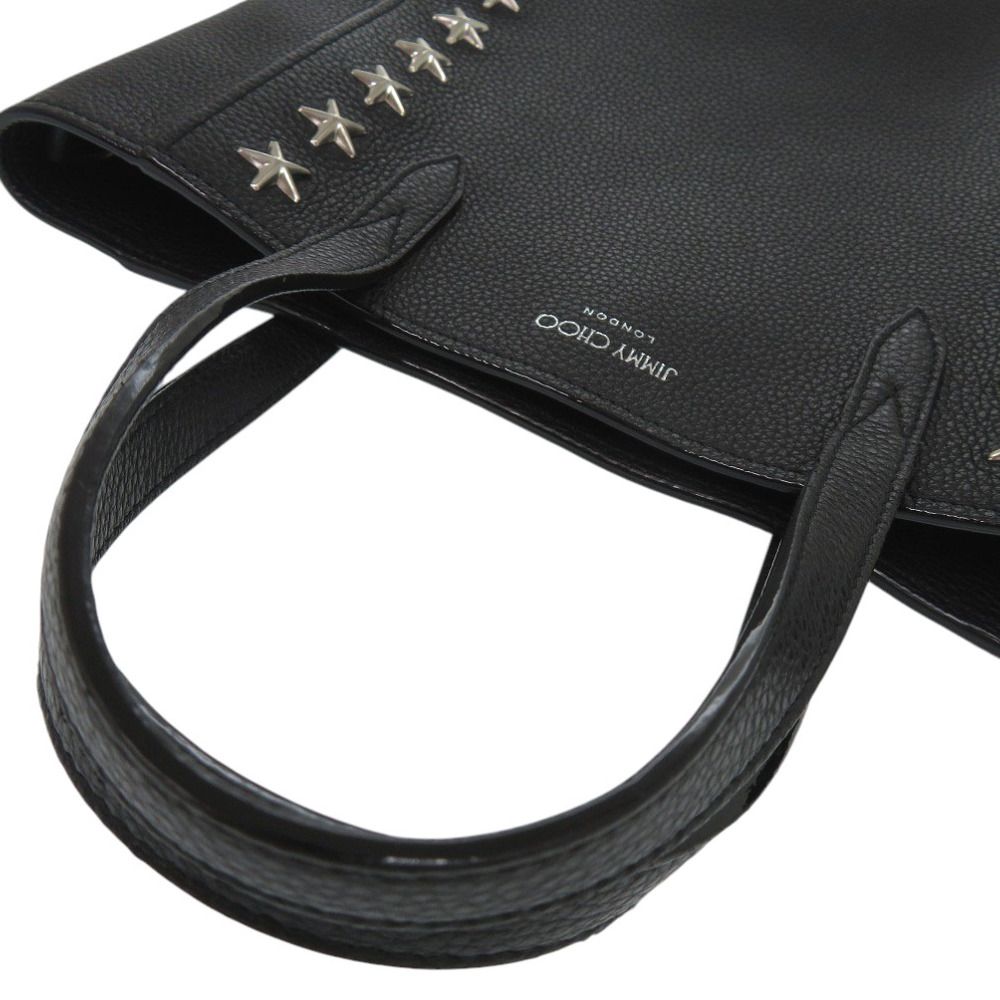 美品 ジミーチュウ 2WAY スタースタッズ ブリア レザー ブラック
