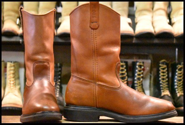 レッドウィング ペコスブーツ スーパーソール 1167 ヴィンテージ ペコス 9.5D 良品 旧羽タグ 84年11月刻印】レッドウィング 1167 ペコス