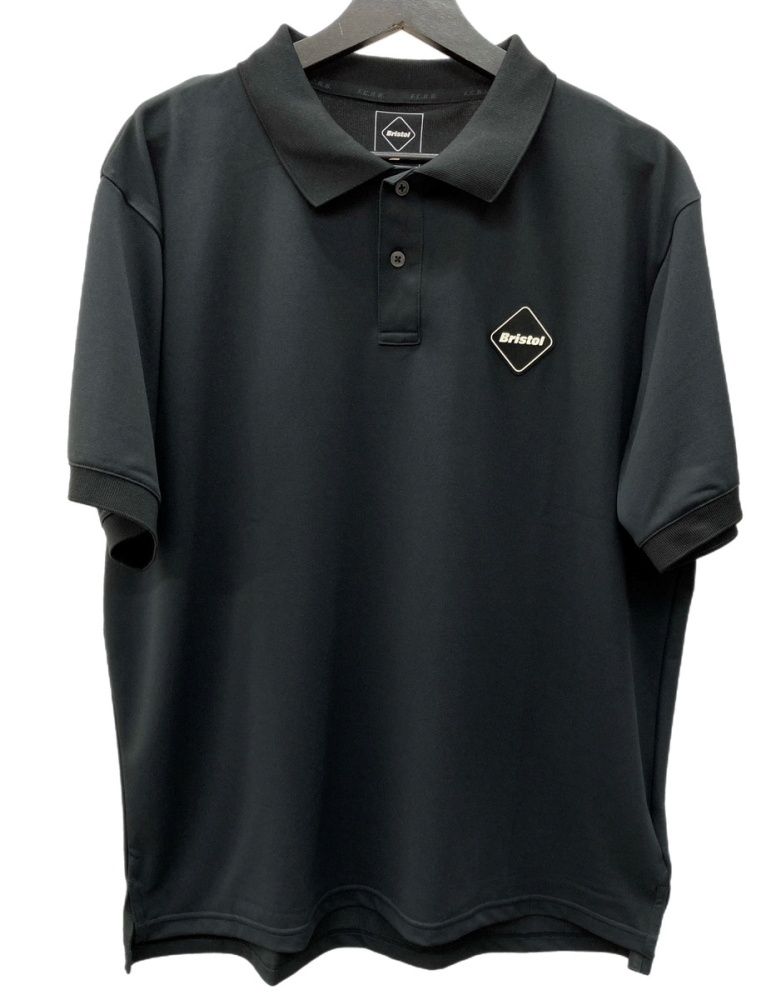 S 新品 送料無料 FCRB 25SS EMBLEM POLO BLACK F.C.R.B. - FCRB EMBLEM POLO 25SS XL 最安値 黒 ポロ →の通販