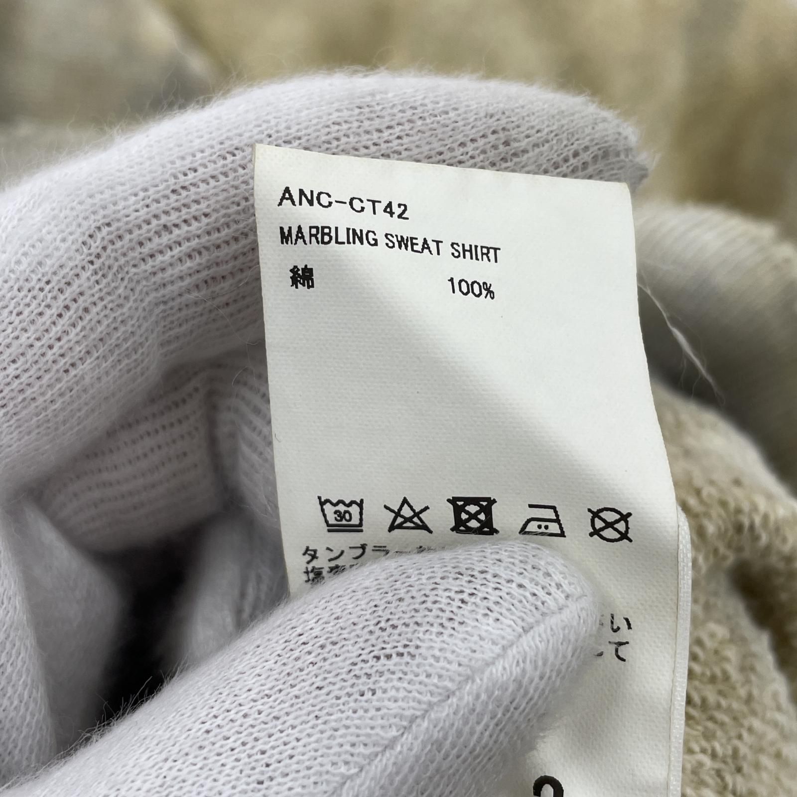 ANCELLM/MARBLING SWEAT SHIRT/2/ANC-CT42 - メルカリ