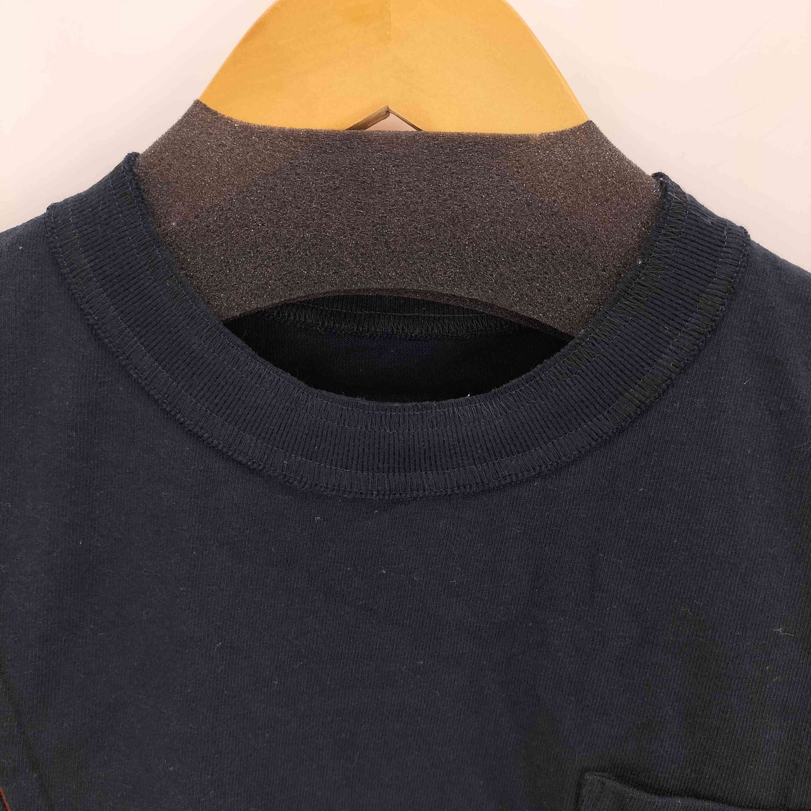 【美品】sacai REBUILD ZIP POCKET T-SHIRT sacai MEN'S サカイ REBUILD ZIP POCKET COTTON L/S T-SHIRT 21
