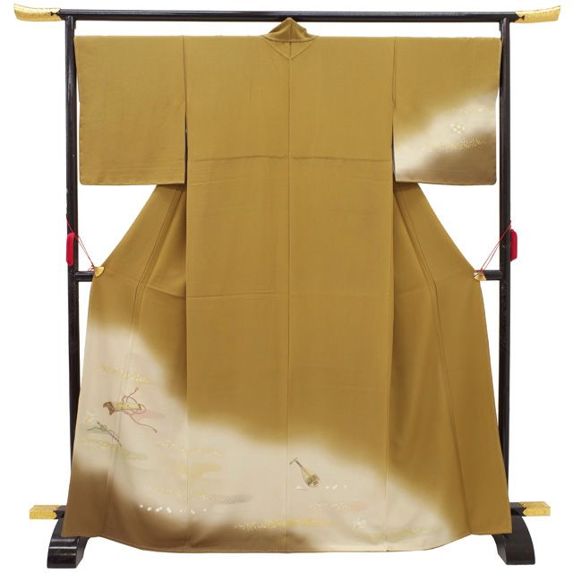 平和屋本店 極上 紀裳苑 京友禅競技大会受賞作品 訪問着 たたき染め 枝