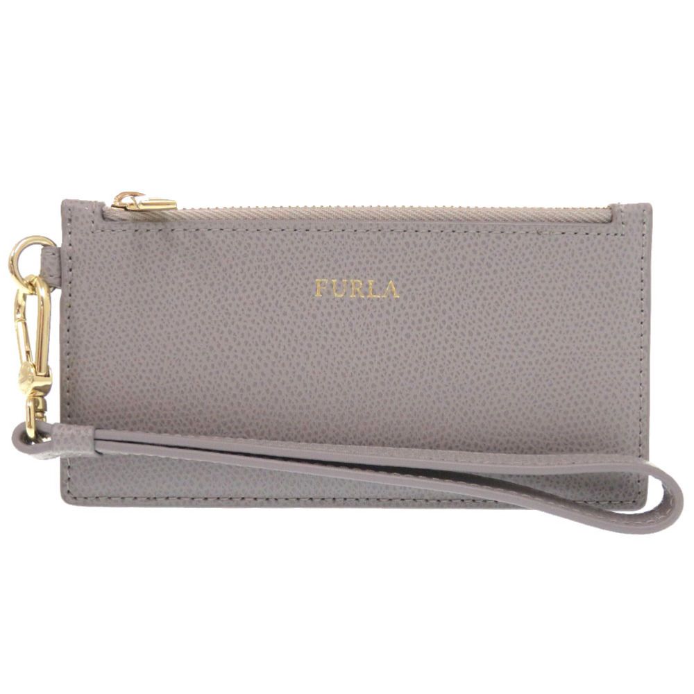 フルラ レザー グレー ゴールド金具 コインケース カードケース 1395 Furla