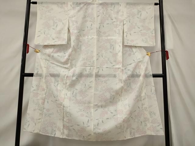 平和屋着物＊夏物　小紋　絽　吉祥草花文　洗える着物　AABH3927jd 平和屋着物＊夏物 小紋 絽 草花文 洗える着物 AAAW3123st - メルカリ