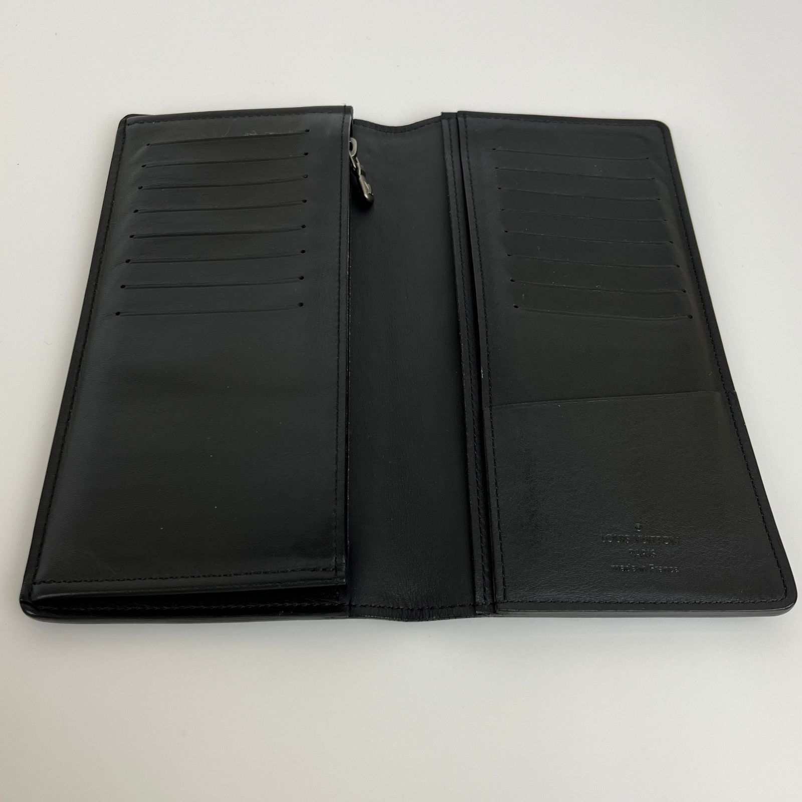 美品 ルイヴィトン ポルトフォイユ ブラザ アンフィニ ブラック 長財布 極美品】ルイヴィトン アンフィニ ポルトフォイユ ブラザ ブラック 長