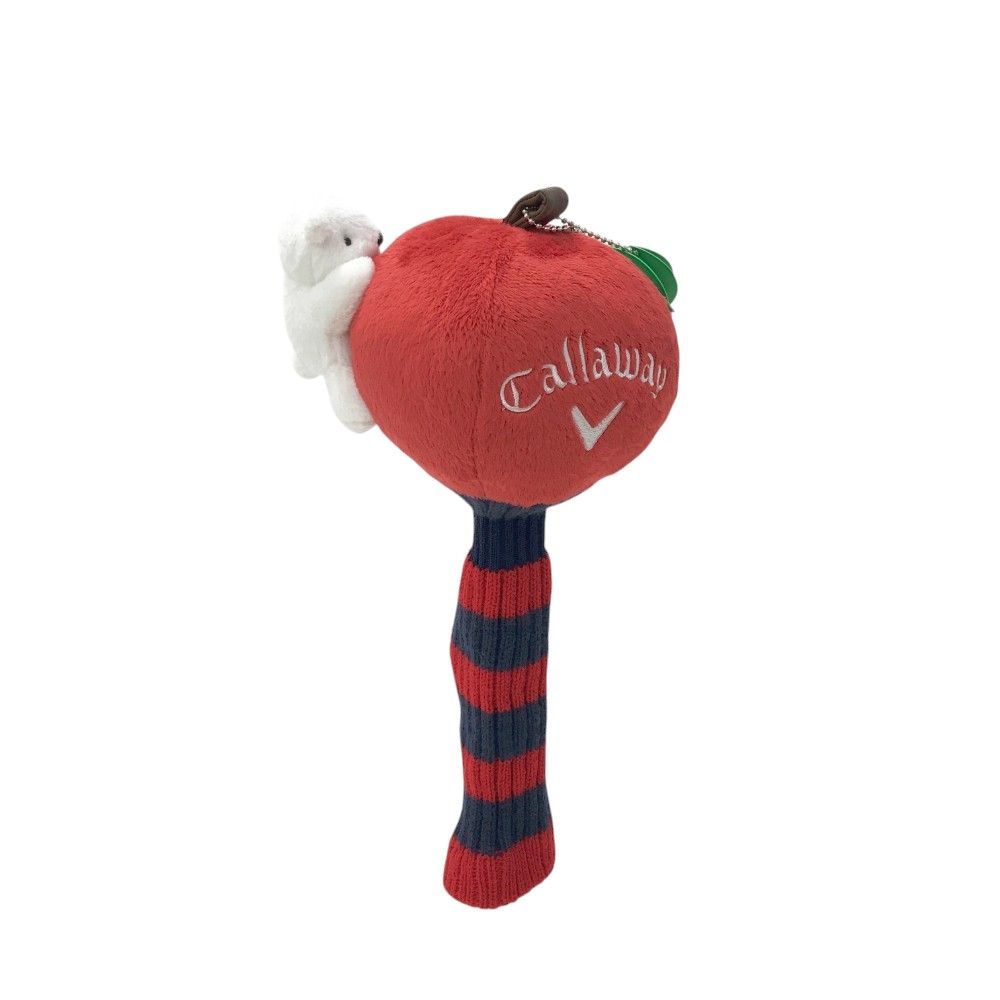 CALLAWAY キャロウェイ  ヘッドカバー ベア リンゴ ボーダー柄 レッド系 FW [240101299377] ゴルフウェア ストスト