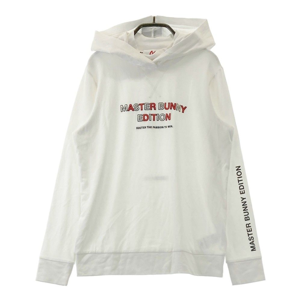 サイズ 0 MASTER BUNNY EDITION マスターバニーエディション 2025年 長袖フード付Tシャツ ホワイト系 240101465804 ゴルフウェア レディース ストスト