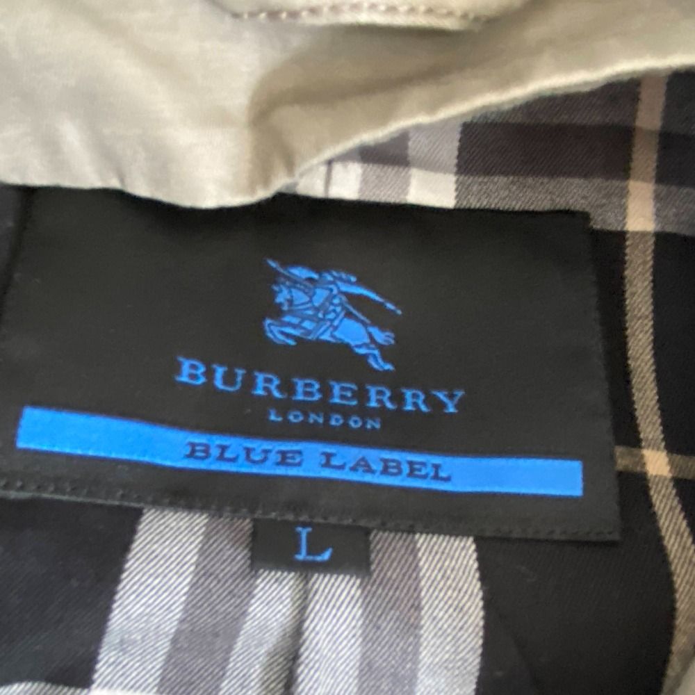 03w21313 BURBERRY BLUE LABEL バーバリー ブルーレーベル トレンチコート サイズL メンズ アウター KANDAIZUMI_COM