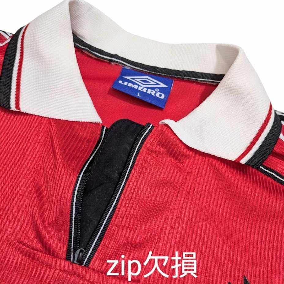 90s UMBRO アンブロ ゲームシャツ サッカーシャツ レッド サイズ L
