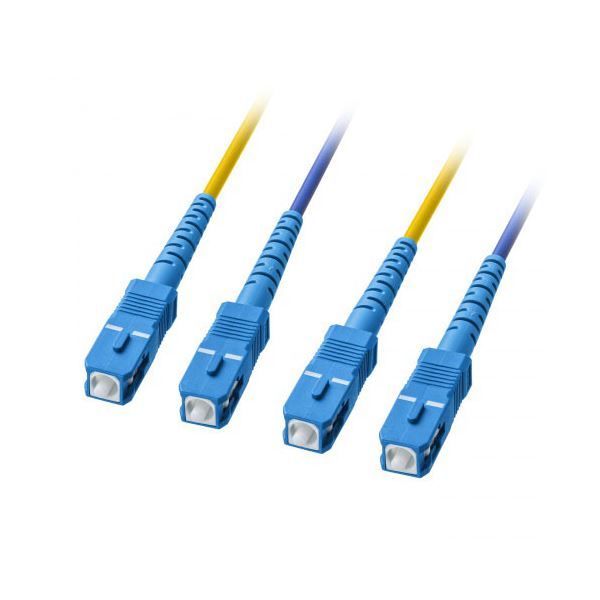サンワサプライ ロバスト光ファイバケーブル シングル9μm 2芯 SC×2-SC×2 20m HKB-RB2SCSC1-20
