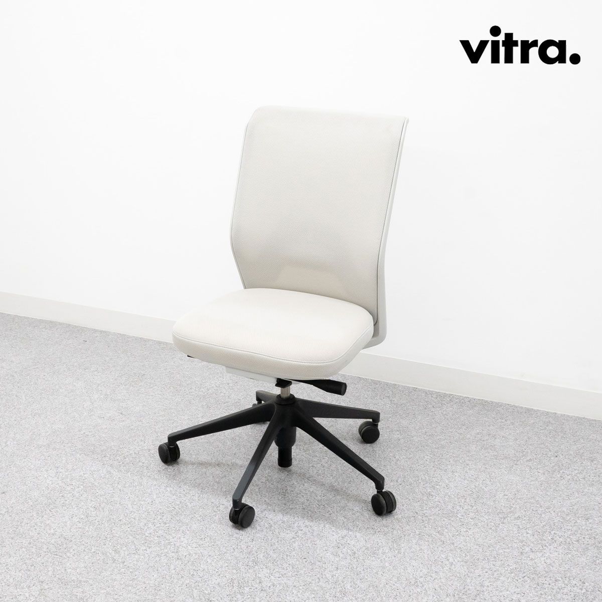 Vitra ヴィトラ ID Mesh アイディー メッシュ オフィス キャスター アームレス チェア ファブリック オフホワイト アントニオ チッテリオ 定価15万