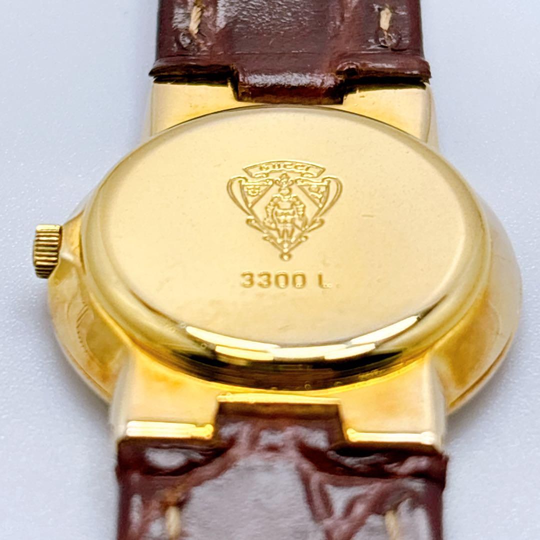 343 GUCCI グッチ　3300L ラウンド　クォーツ　腕時計 343 GUCCI グッチ 3300L ラウンド クォーツ 腕時計 - メルカリ
