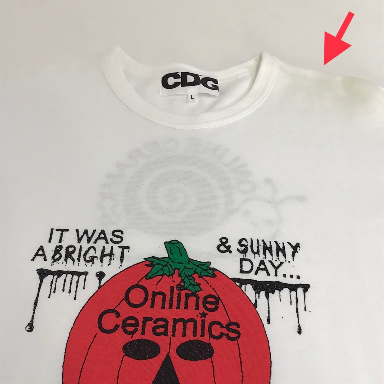 【限定入荷】コムデギャルソン×オンラインセラミックス Tシャツ org.jpg