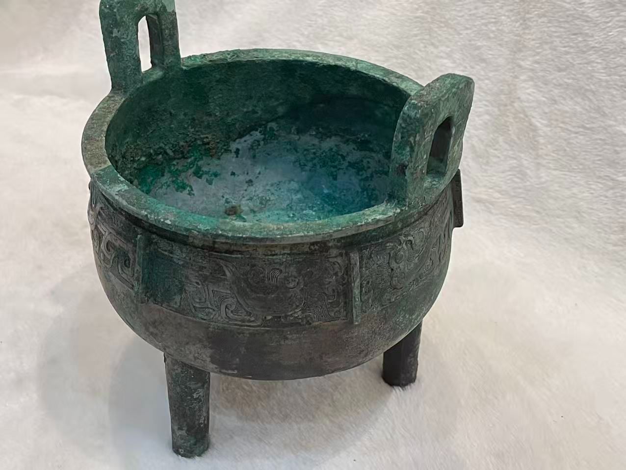青銅器 礼器 祭礼用具 三足鼎 古董品 中国古美術 古工芸