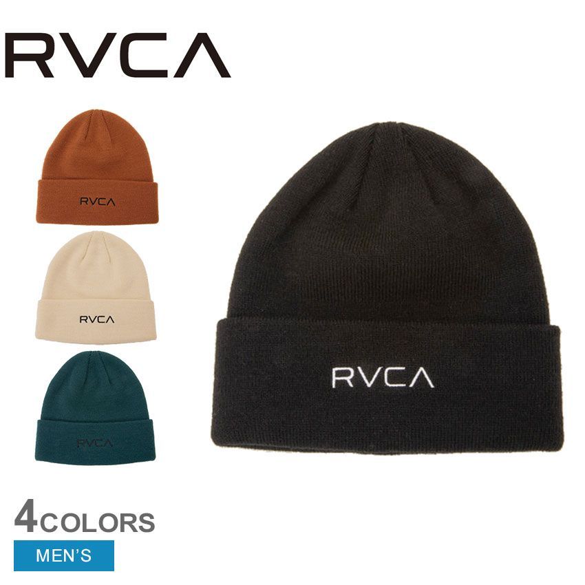 ルーカ ビーニー BE042948 メンズ DOUBLE FACE BEANIE RVCA カラー:03.グリーン 品番：2540-0240