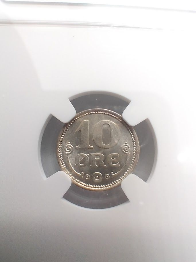 NGC MS64 1917VBP GJ デンマーク王国 10O銀貨 066 - メルカリ