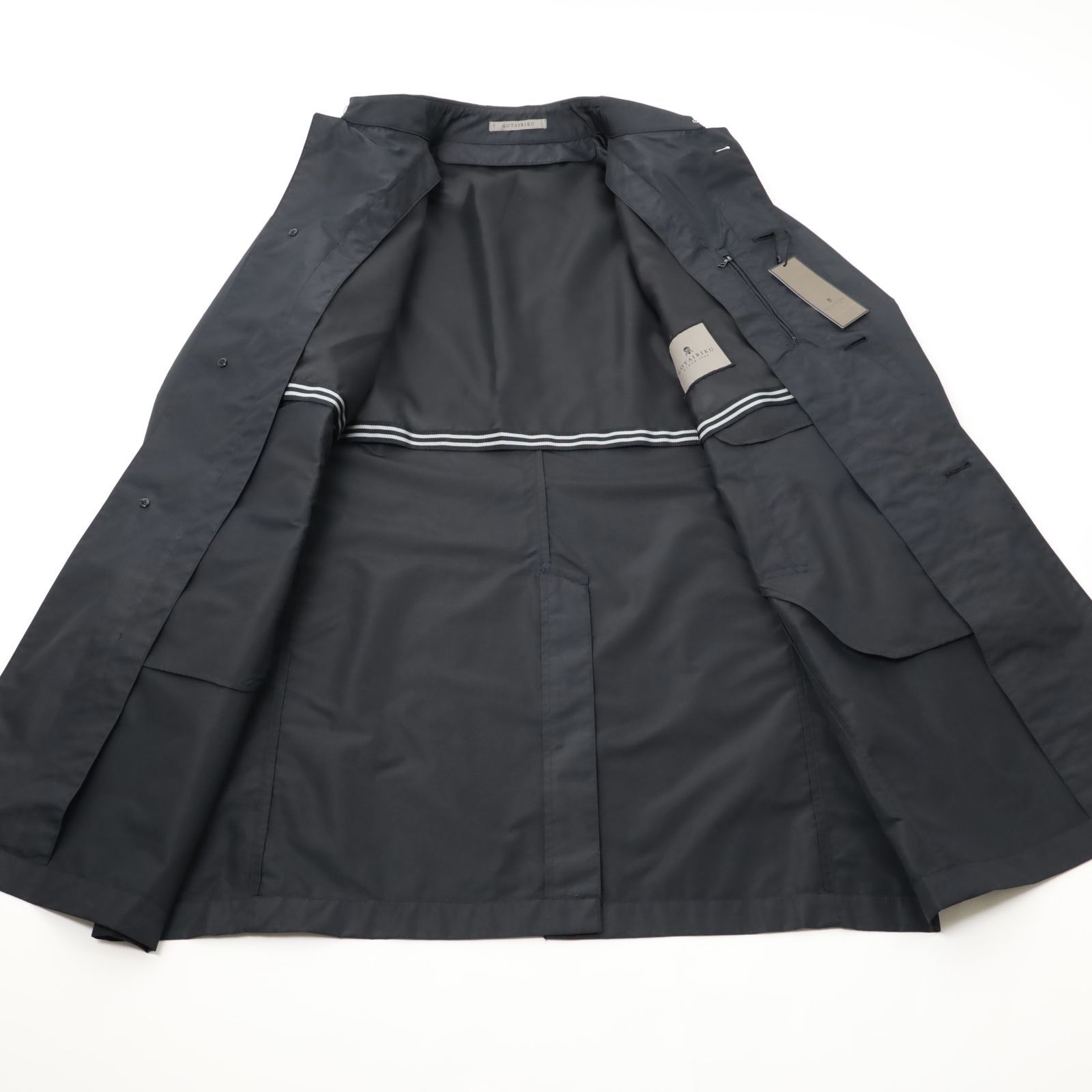 786 新品 gotairiku 五大陸 メランジシャンブレー ステンカラーコート