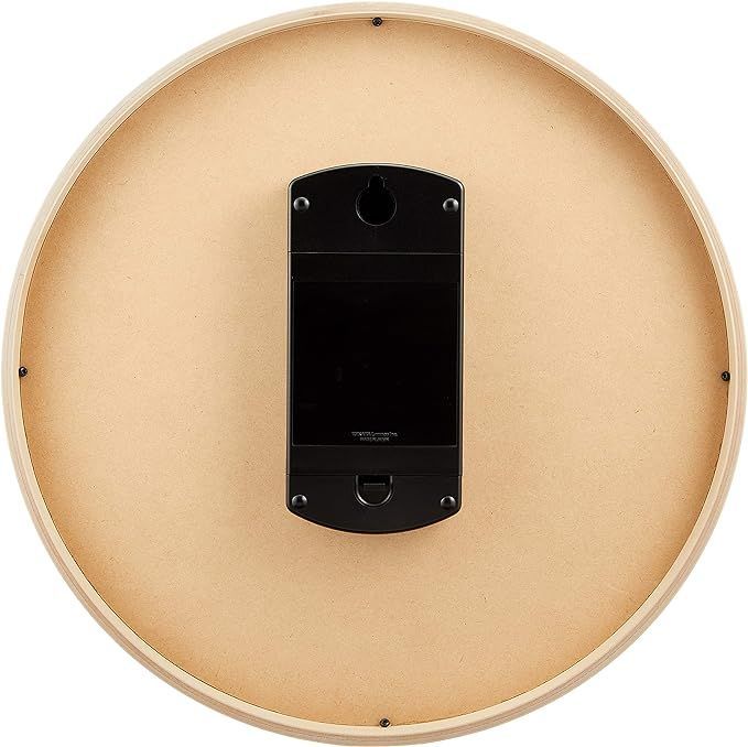 レムノス 掛け時計 アナログ 電波時計 天然色木地 リキクロック