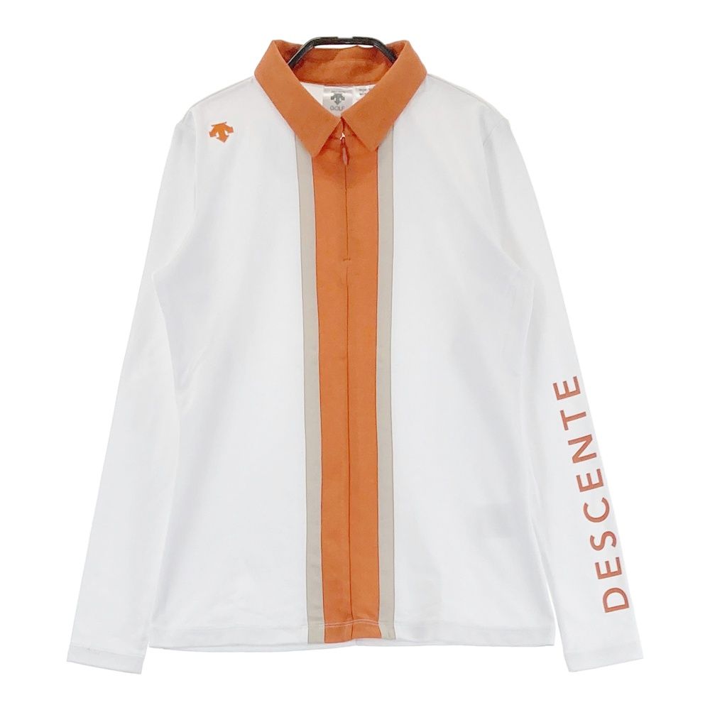 サイズ：S DESCENTE GOLF デサントゴルフ ハーフジップ 長袖ポロシャツ