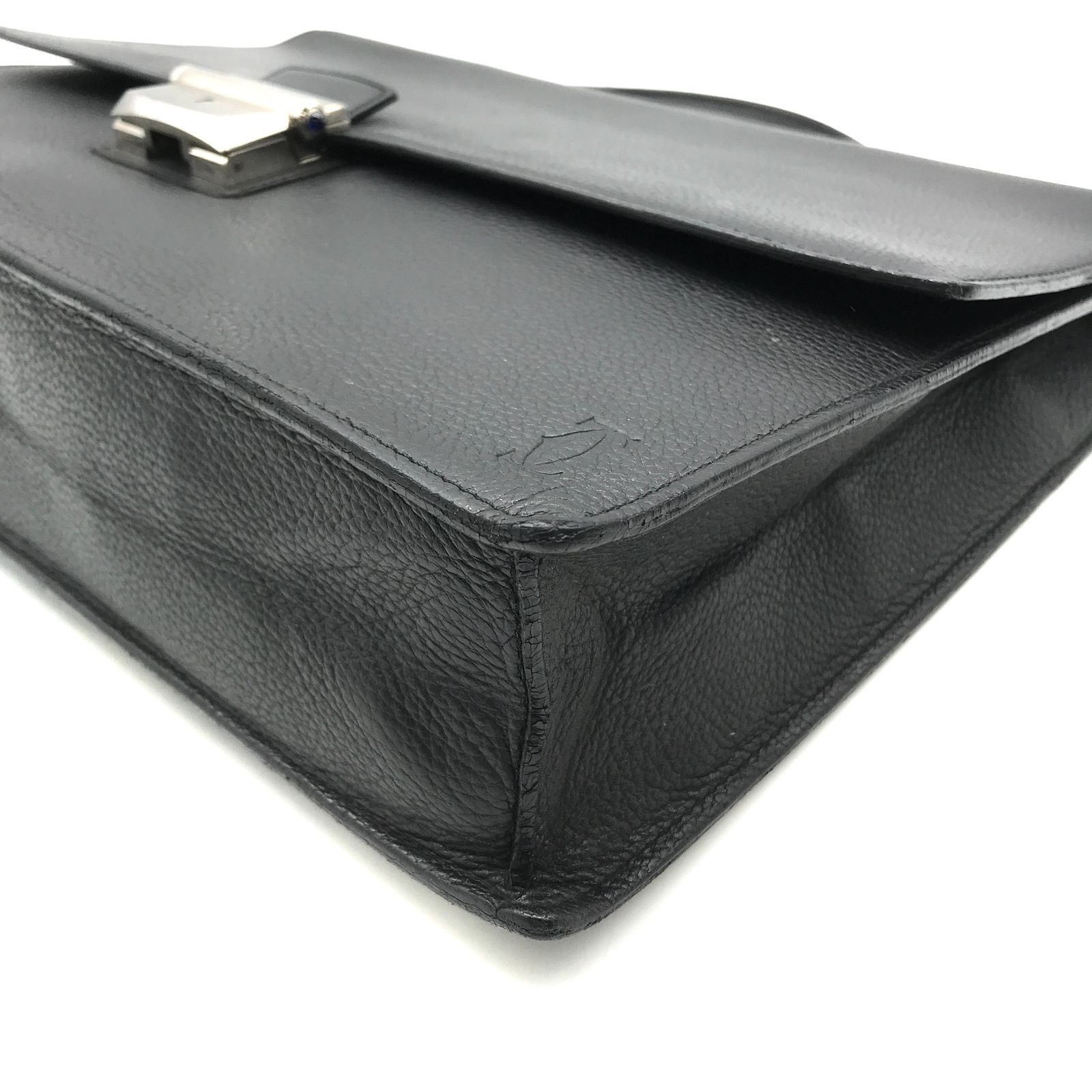Cartier カルティエ レザー ビジネス バッグ メンズ ブリーフケース 