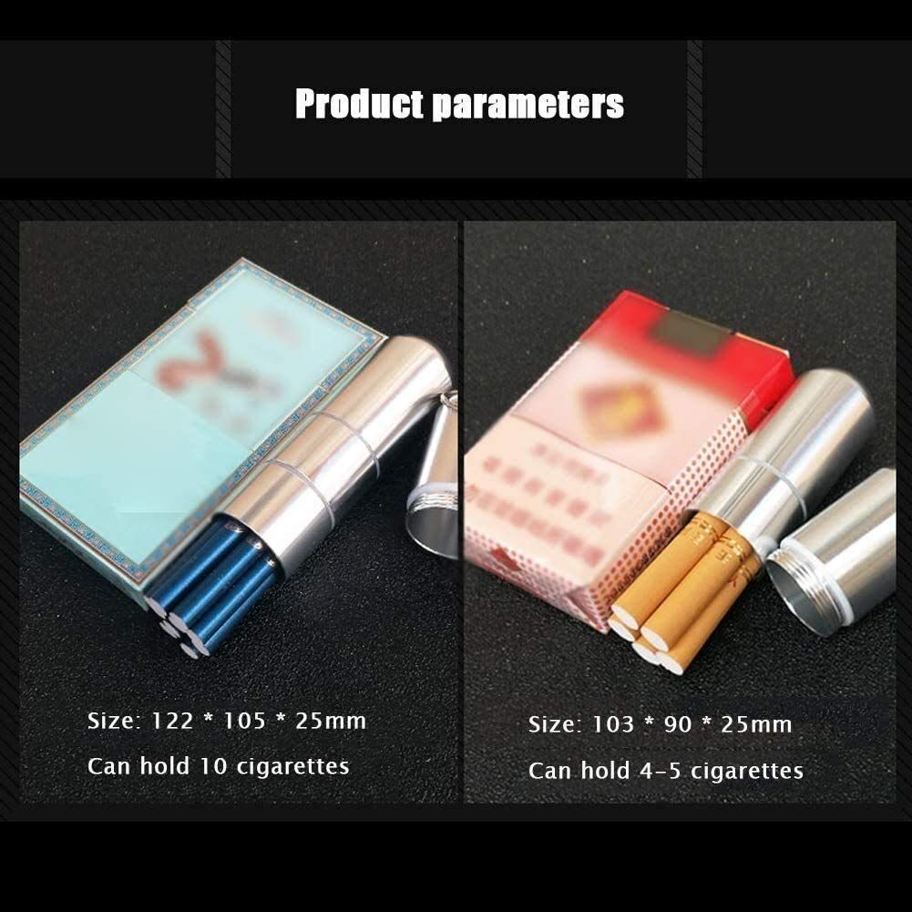【新着商品】シガレットケースクラシックチタン合金シガレットケースと男性と女性ポータブル超薄型タバコボックスは10本のタバコを保持できますSilver ZWFPJQD matte