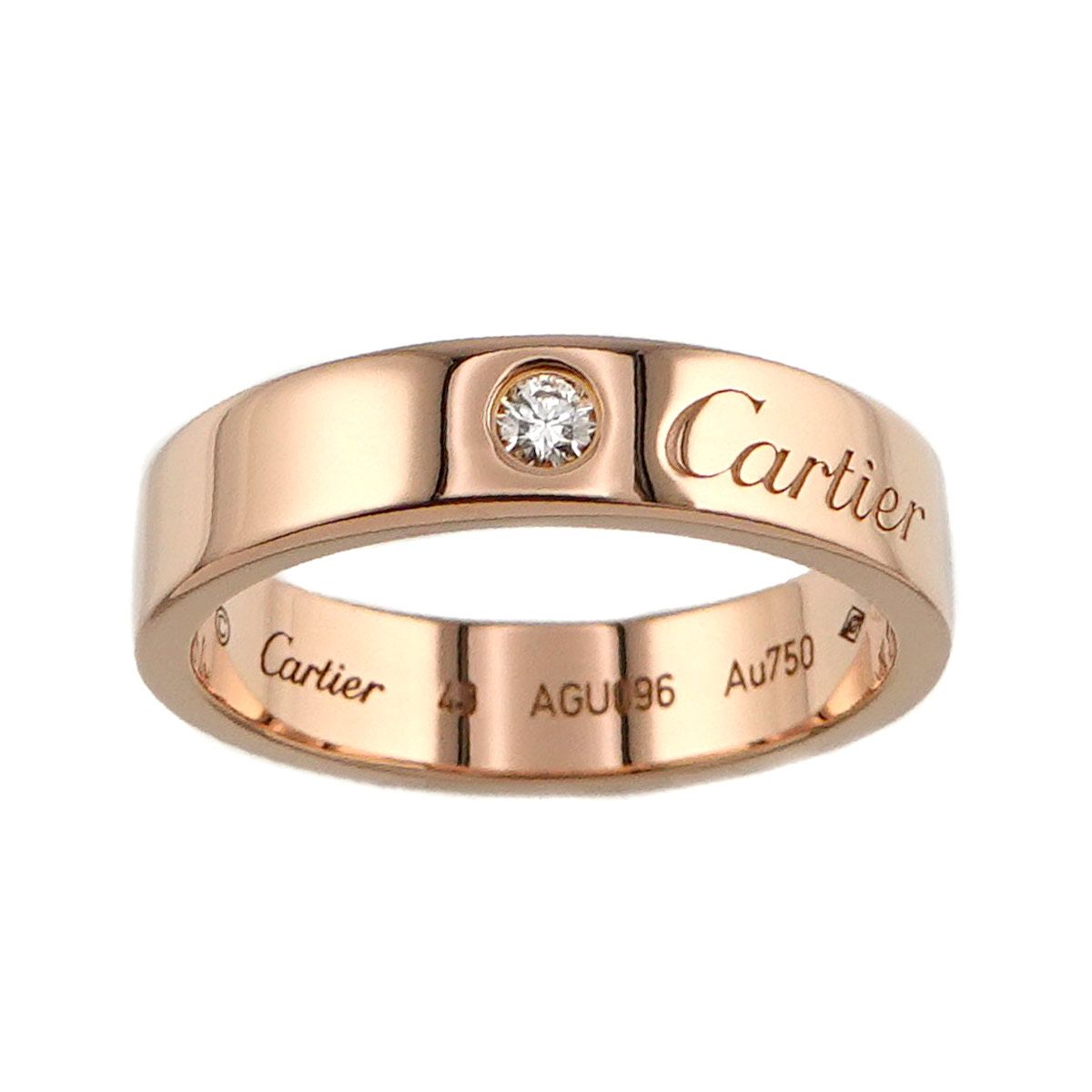 カルティエ Cartier Cドゥ カルティエ #49 リング ダイヤ 1P K18 PG ピンクゴールド 750 指輪 C de Ring 90248157