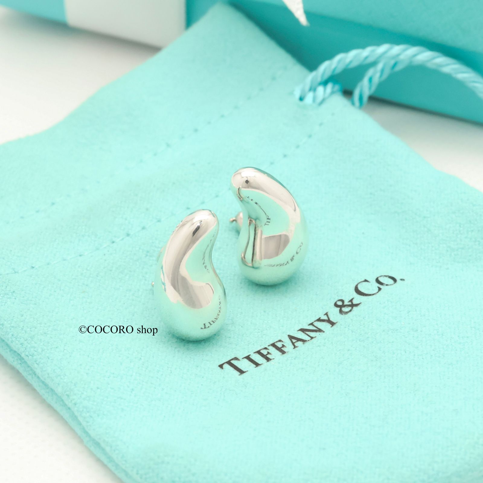 美品】ティファニー TIFFANY&Co. ティアドロップ エルサペレッティ イヤリング AG925 - メルカリ