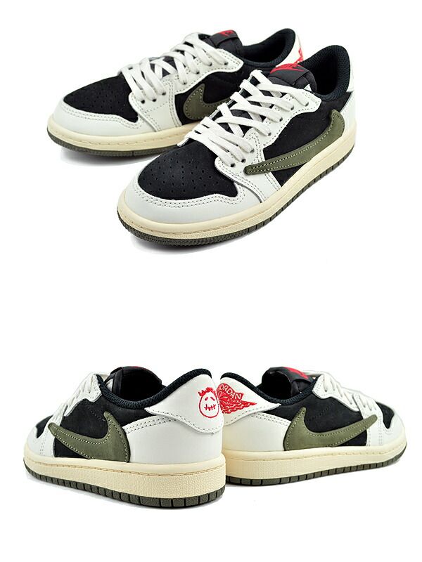 ナイキ ジョーダン1 ロー プレスクール トラビススコット NIKE JORDAN 1 LOW OG SP PS TRAVIS SCOTT sail/university red-black dz5909-106 キッズ OLIVE 0 OG Low 'Shy Pink' 13C