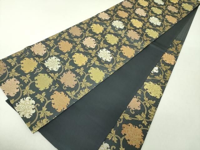 西陣織 袋帯 箔屋清兵衛正絹袋帯 箔屋 六通柄 陰山織物 お