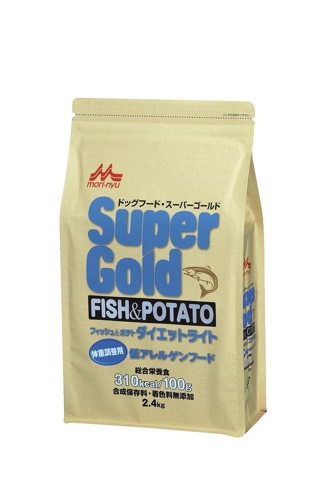 森乳サンワールド スーパーゴールド フィッシュアンドポテト ダイエットライト 犬用 2.4kg ドッグフード