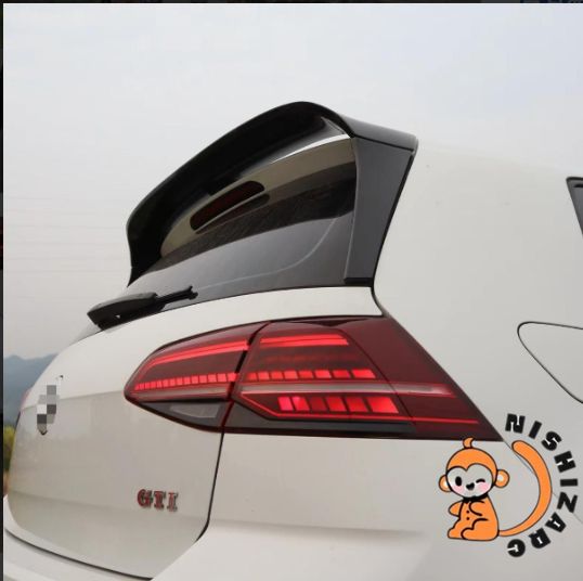 ゴルフ7 7.5 GTI R CS用三段式リアウィング 大型サイドウィング スポイラー ABS製 高品質 LED付き FFCRYSTALESIA_COM