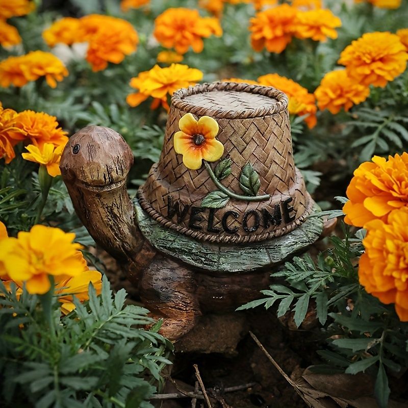 置物 オブジェ ガーデンオーナメント カメ 亀 かめ ウェルカムボード