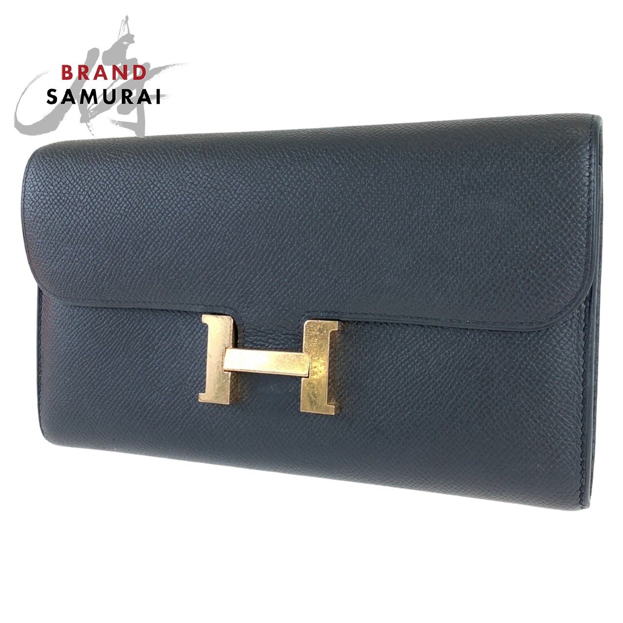 HERMES エルメス コンスタンスロング ブラック 黒 ゴールド金具 ヴォー  