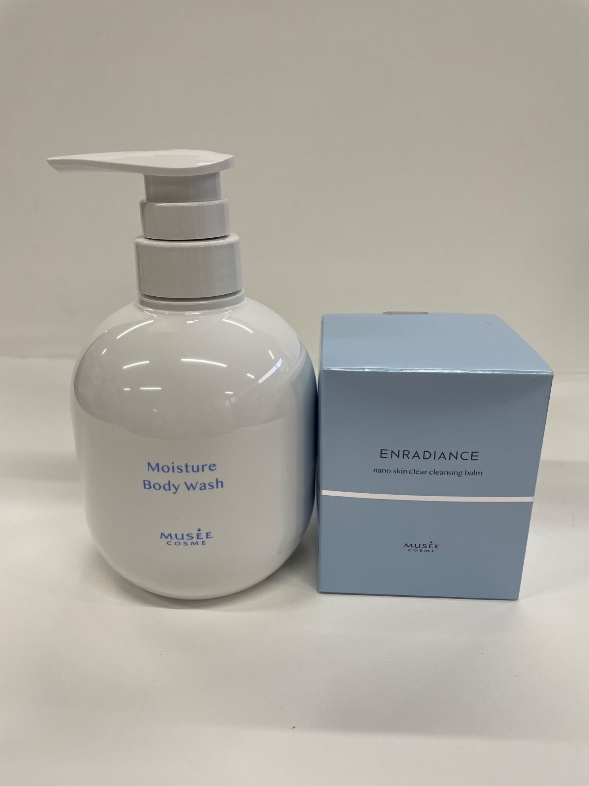 J259 MUSEE ミュゼ モイスチャーボディウォッシュ 400mL/ナノスキン クリアクレンジングバーム 120g 計2点セット