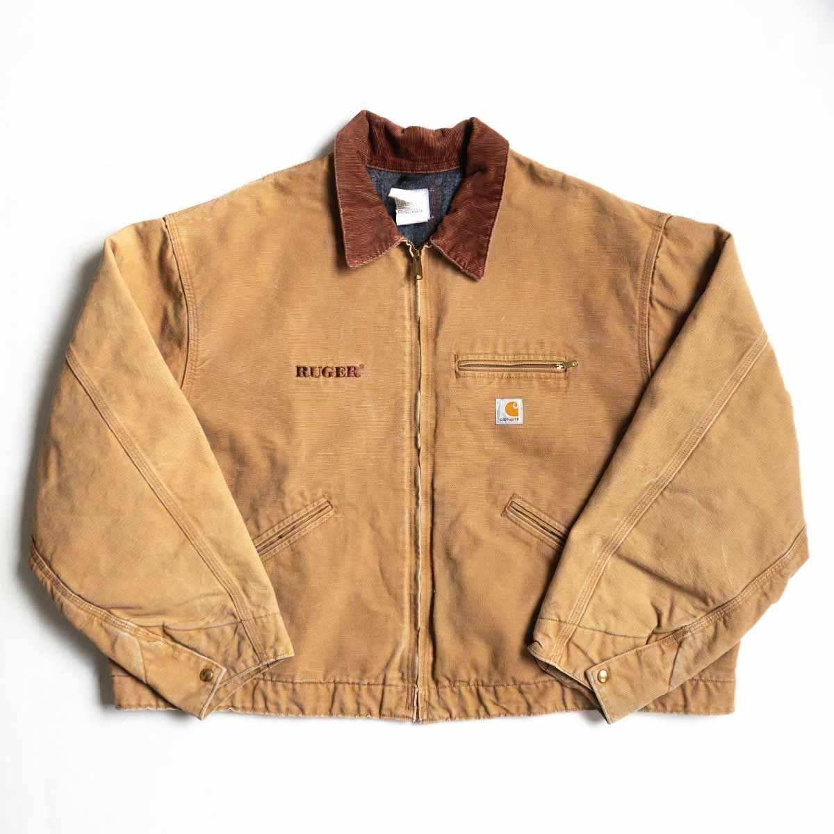 希少サイズ】Carhartt【Detroit Jacket デトロイトジャケット】 60 ブラウン ダック カーハート 古着 u2407061 -  メルカリ