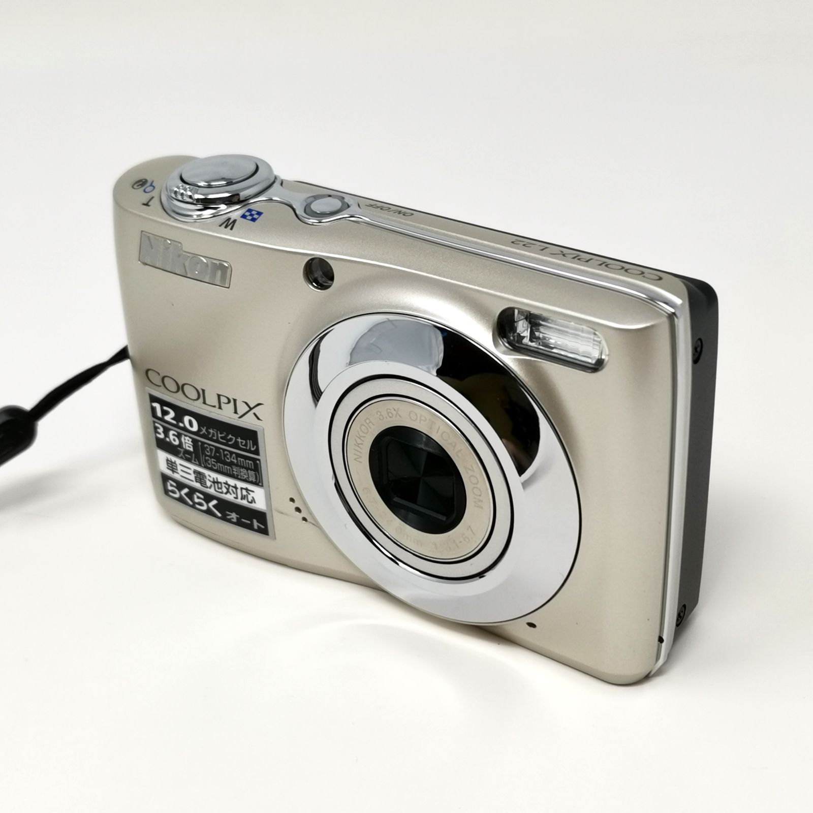 最大80％オフ coolpix ニコン L22 電池式 デジタルカメラ デジカメ シルバー フィルムカメラ