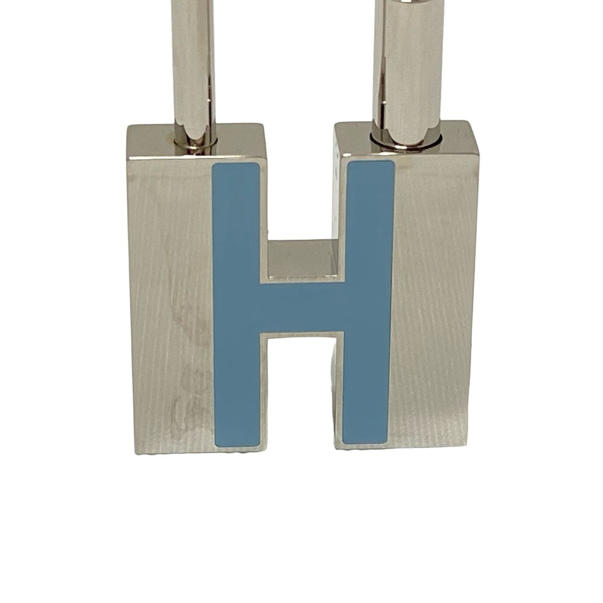 HERMES(エルメス) キーホルダー(チャーム)美品 - シルバー×ライト  