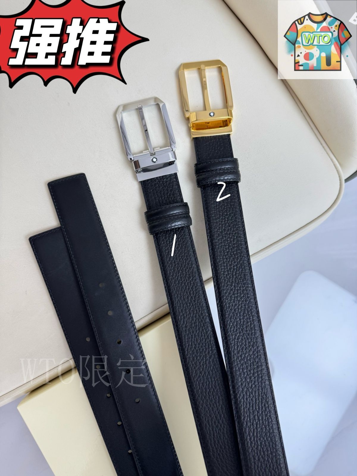 今日WTO】Montblanc モンブラン レザーベルト-1-CZ44 - メルカリ