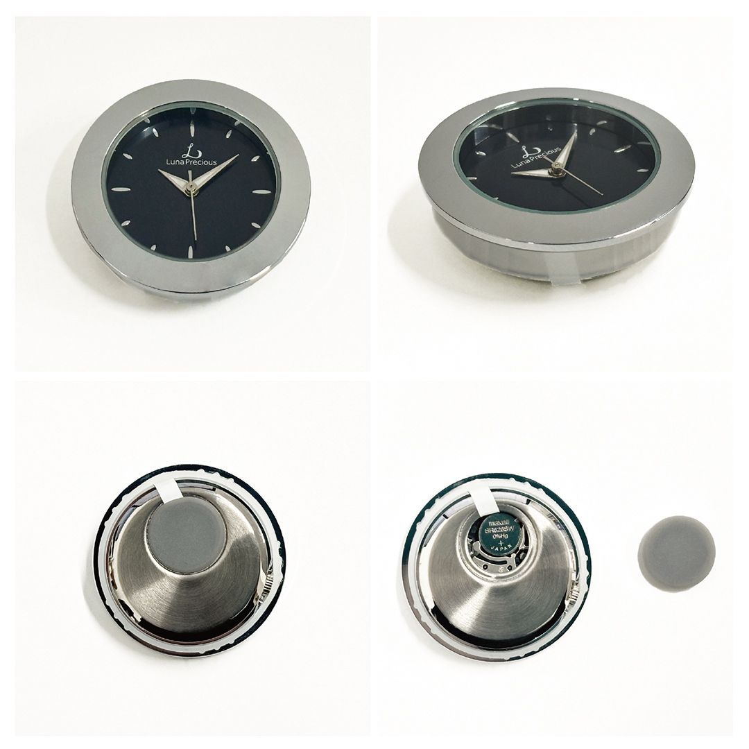 光学ガラス製置時計