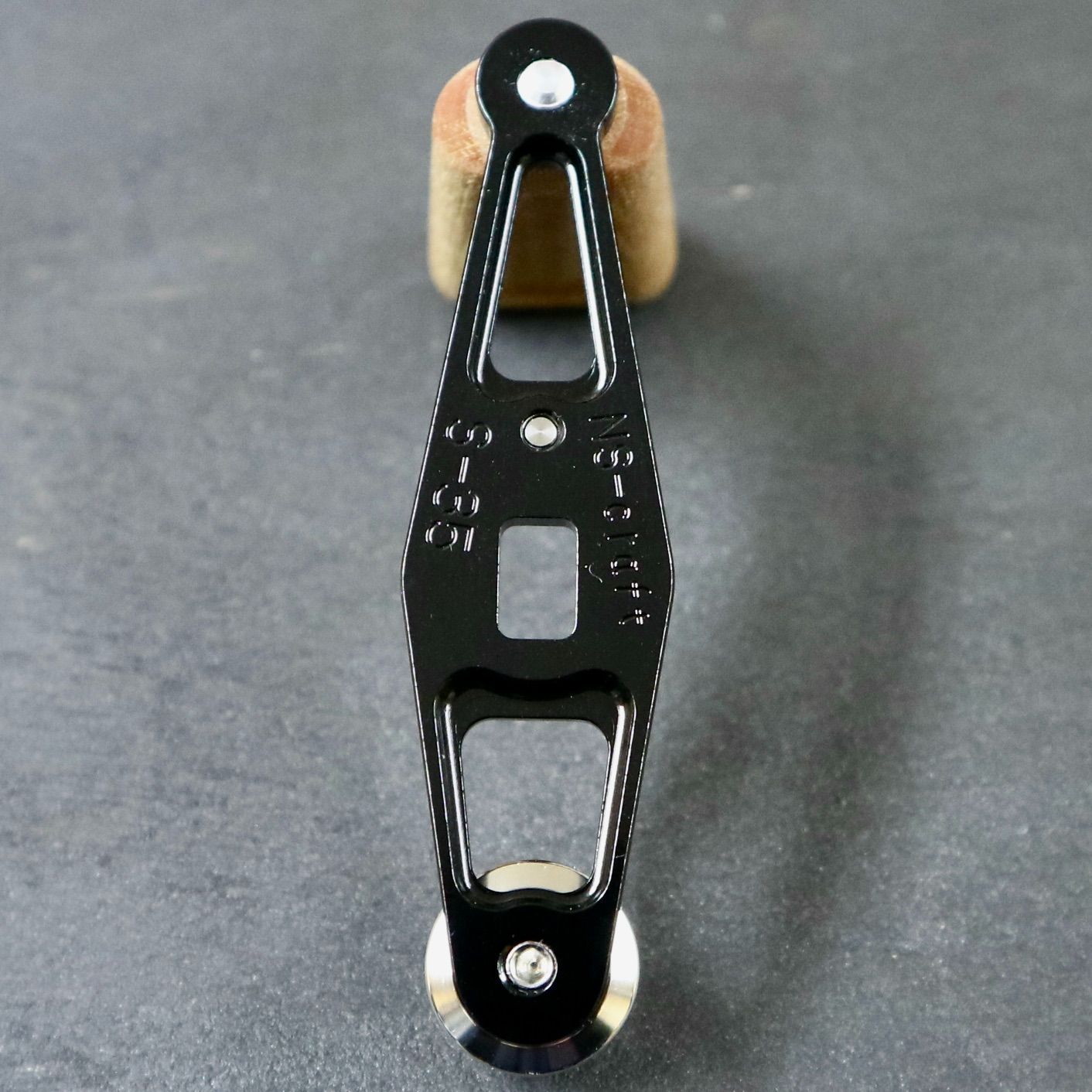 S 35-BK-F-BR NSクラフト リールハンドル ABU アブガルシア アンバサダー 渓流ベイトフィネス