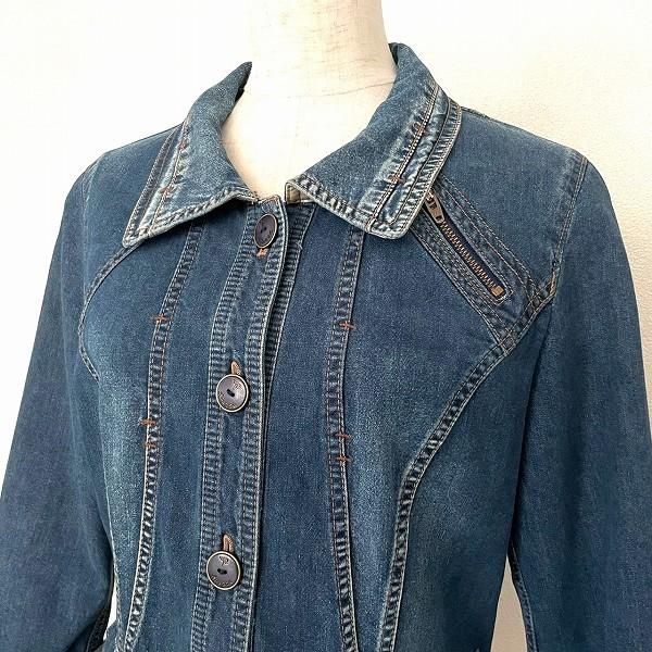 anc インポートロッサ import Rossa ジャケット 42 青系 デニム 薄手